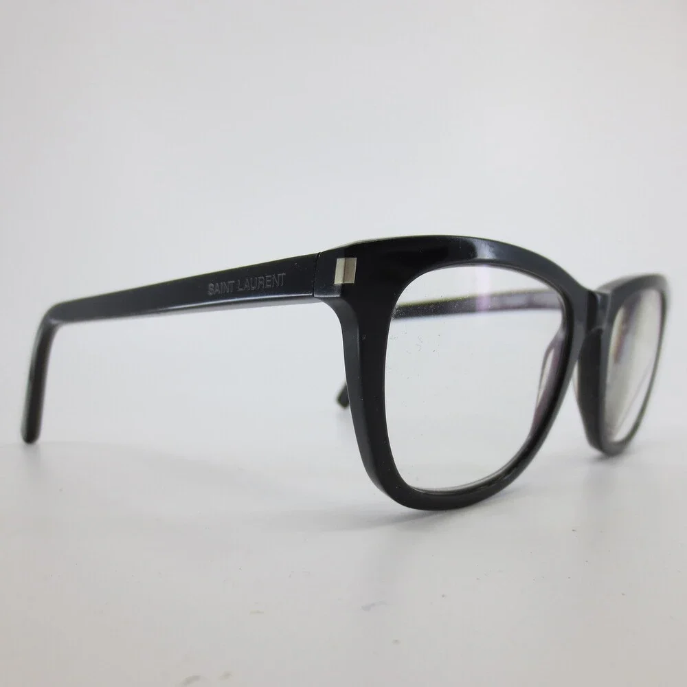 Saint Laurent SL 168 001 Black Square Eyeglasses Frames 50-19-140 Italy - Picture 2 of 8